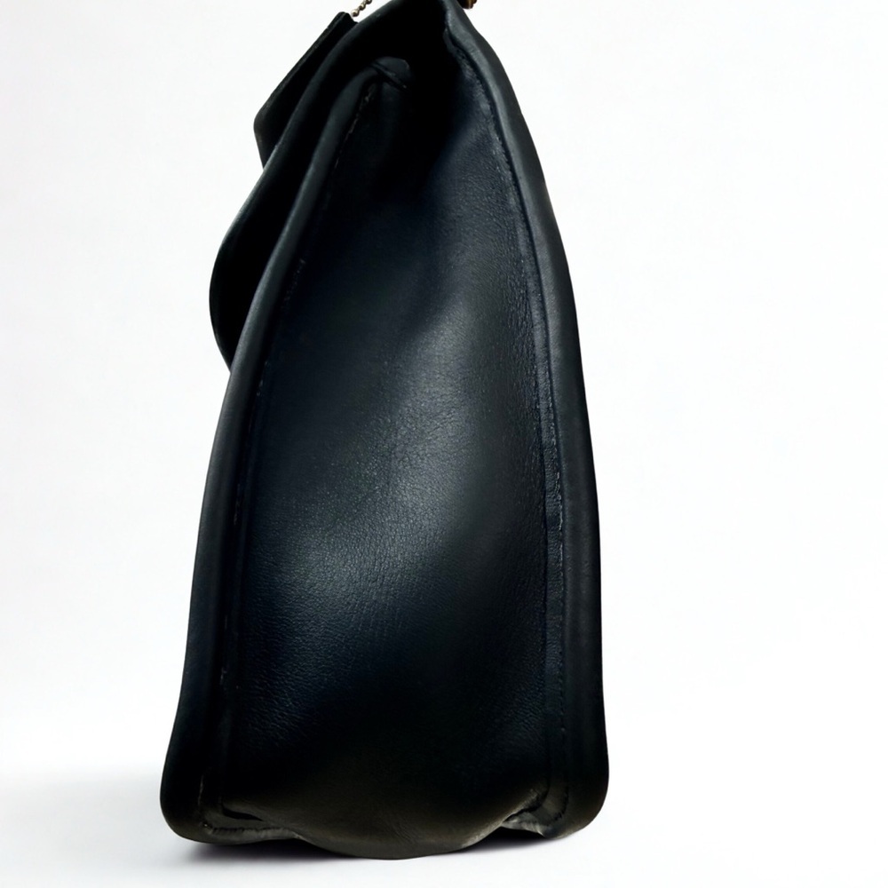 ✨ PRISTINE ✨ Vintage Coach Willis Bag 9927 Black Glovetanned Leather & Dust Bag - Picture 7 of 12